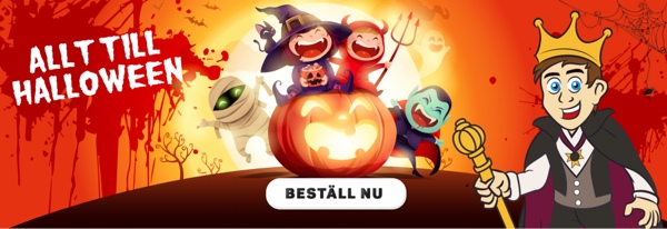 Partykungen halloween-banner